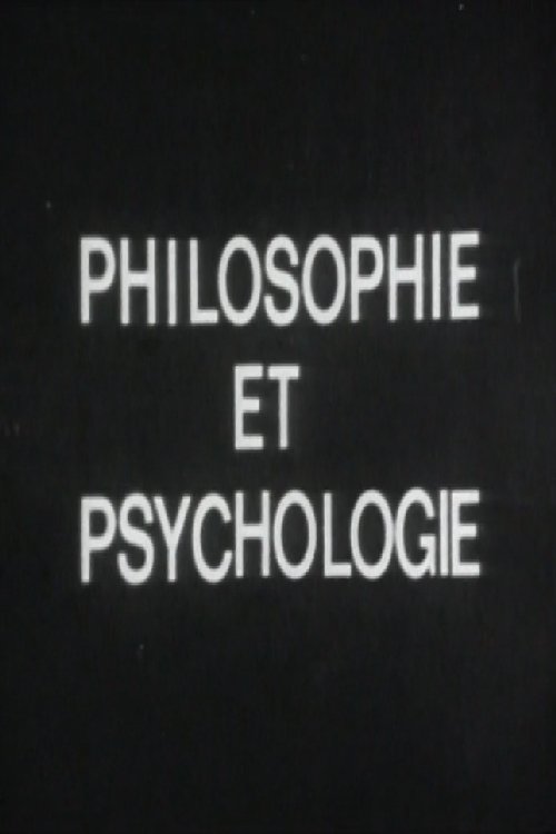 Affiche Philosophie et psychologie