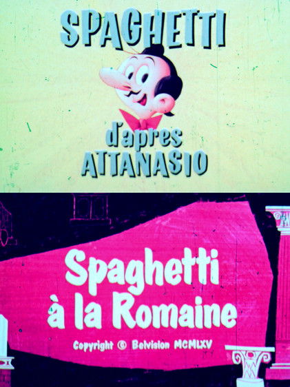 Affiche Spaghetti à la romaine