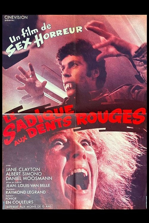 Affiche Le Sadique aux dents rouges