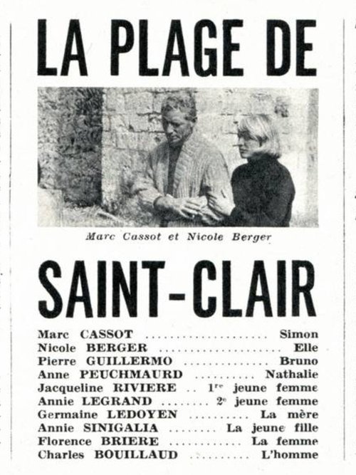 Affiche La plage de Saint-Clair
