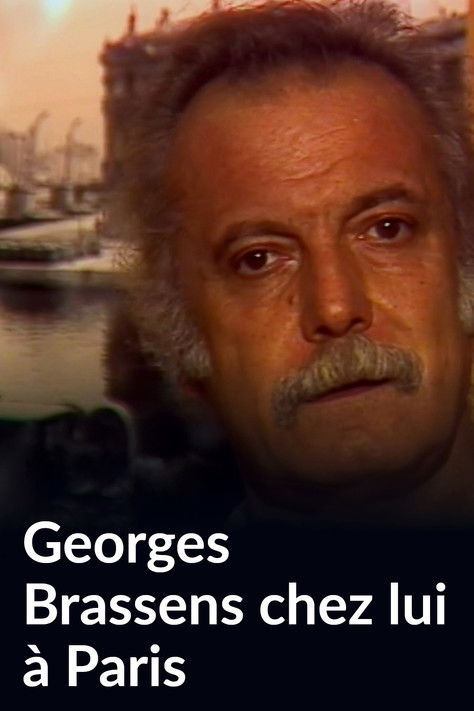 Affiche Georges Brassens chez lui à Paris