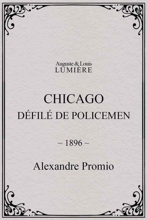 Affiche Chicago, défilé de policemen