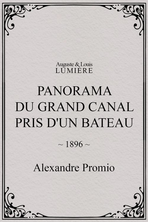 Affiche Panorama du grand Canal pris d'un bateau