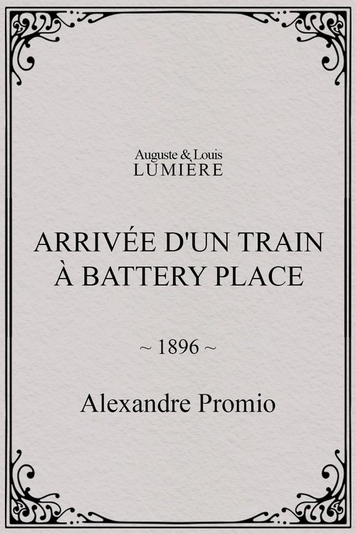 Affiche Arrivée d'un train à Battery Place