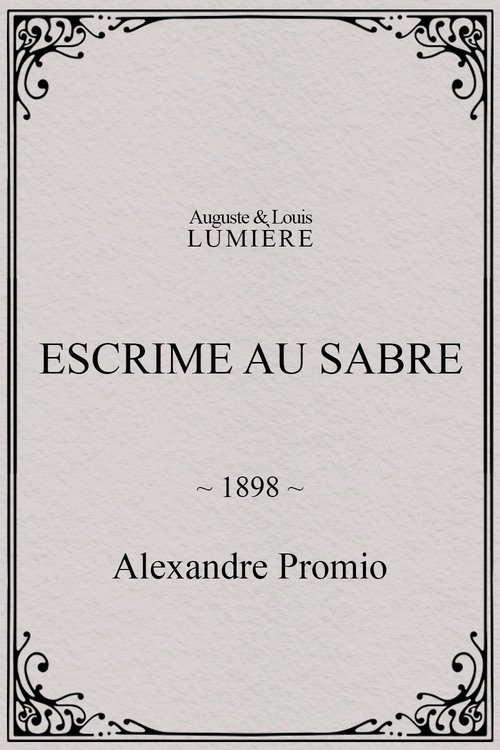 Affiche Escrime au sabre