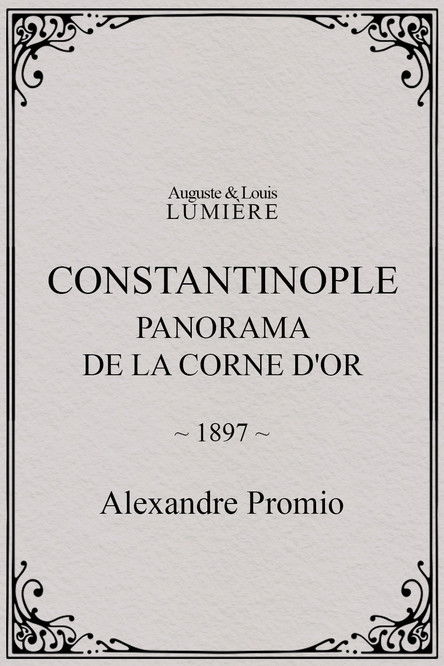 Affiche Constantinople, panorama de la corne d'or