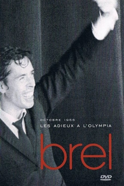 Affiche Jacques Brel - Les Adieux à l'Olympia
