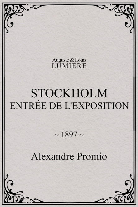 Affiche Stockholm, entrée de l'exposition
