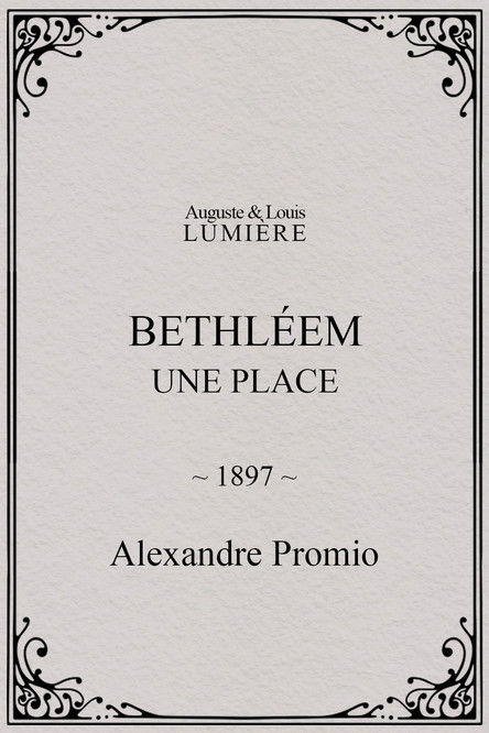 Affiche Bethléem, une place