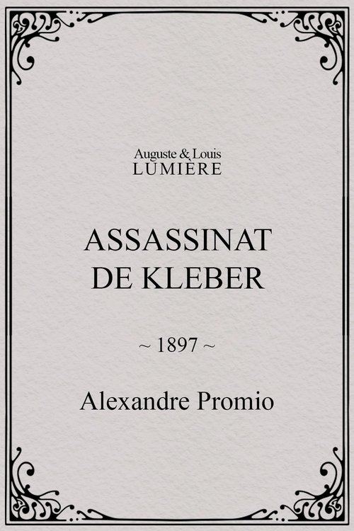 Affiche Assassinat de Kleber