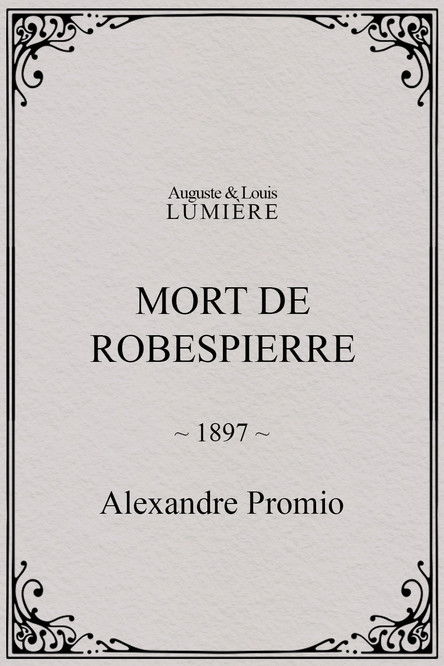 Affiche Mort de Robespierre
