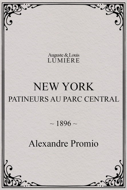 Affiche New York, patineurs au Parc central