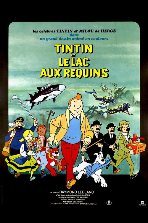 Affiche Tintin et le lac aux requins