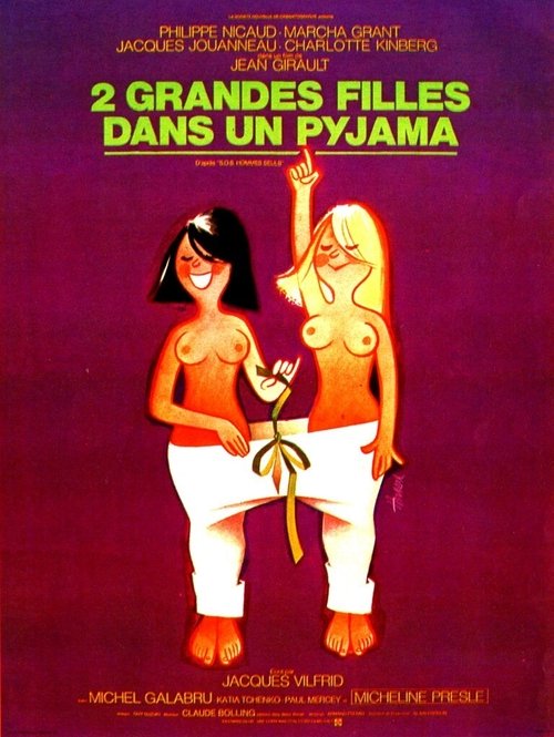 Affiche Deux grandes filles dans un pyjama