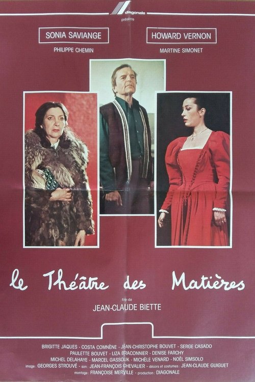 Affiche Le Théâtre des matières