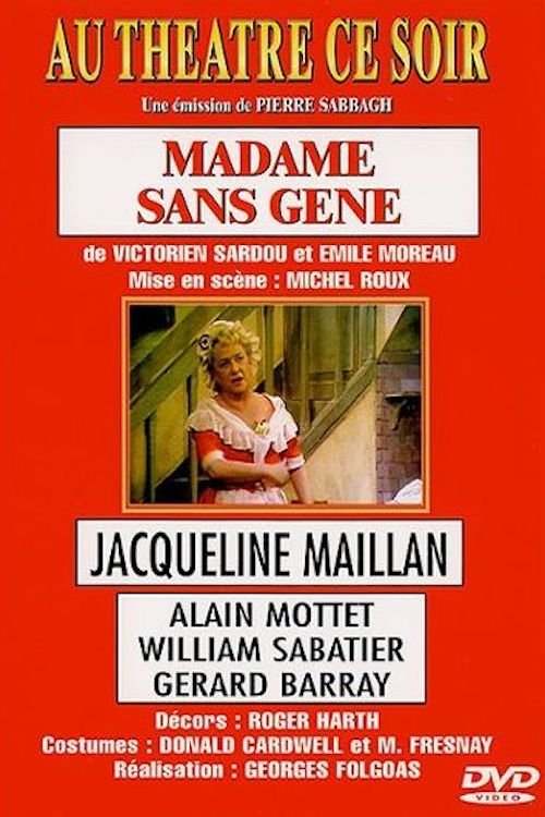 Affiche Madame Sans-Gêne