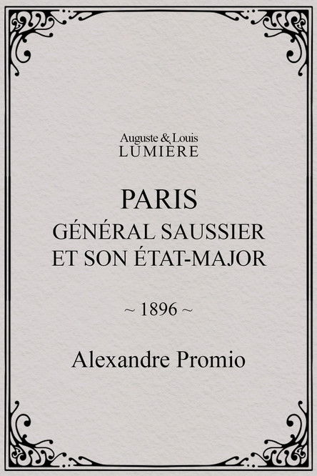 Affiche Paris : général Saussier et son état-major