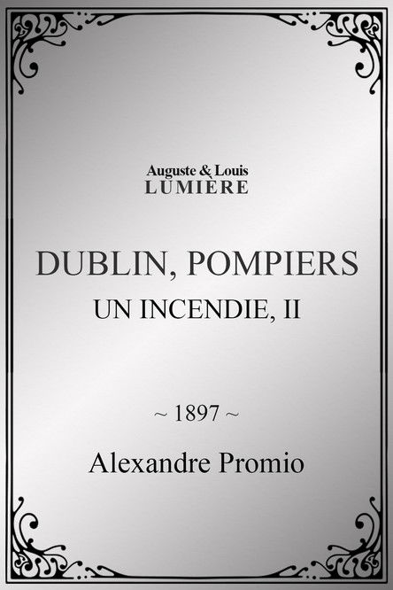 Affiche Dublin, pompiers : un incendie, II