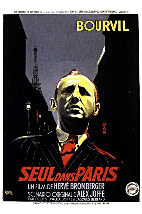 Affiche Seul dans Paris