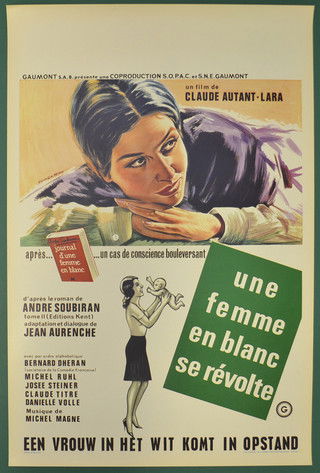 Affiche Une femme en blanc se révolte