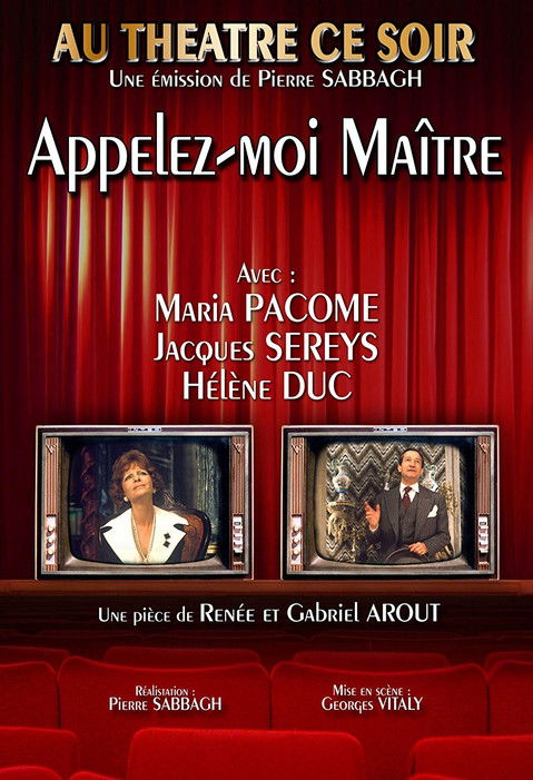 Affiche Appelez-moi maître