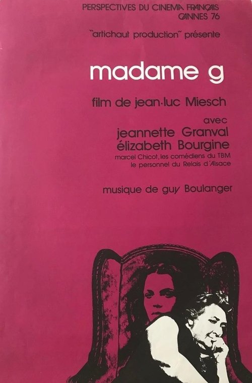 Affiche Madame G