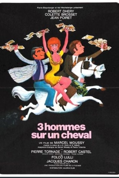 Affiche Trois hommes sur un cheval