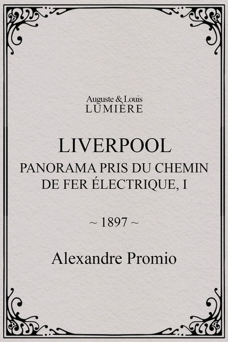Affiche Liverpool, panorama pris du chemin de fer électrique, I