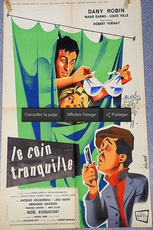 Affiche Le Coin tranquille