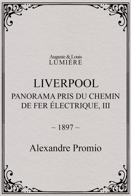 Affiche Liverpool, panorama pris du chemin de fer électrique, III