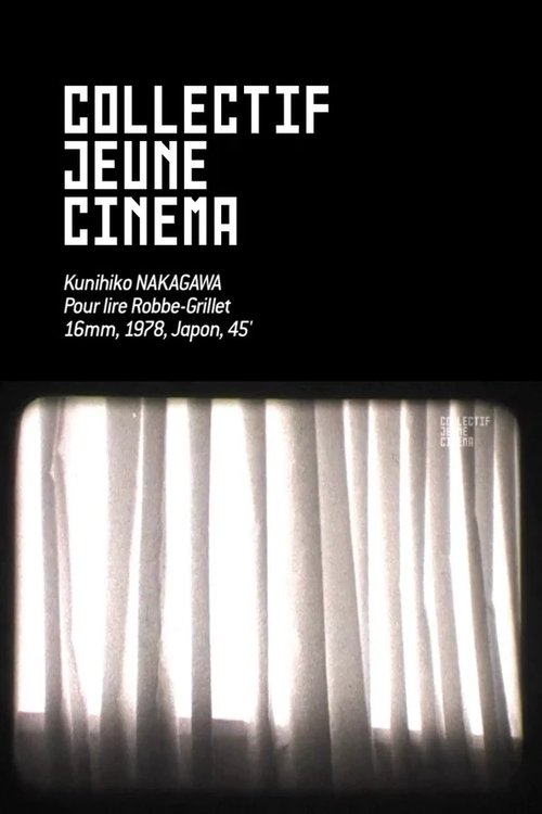 Affiche Pour lire Robbe-Grillet