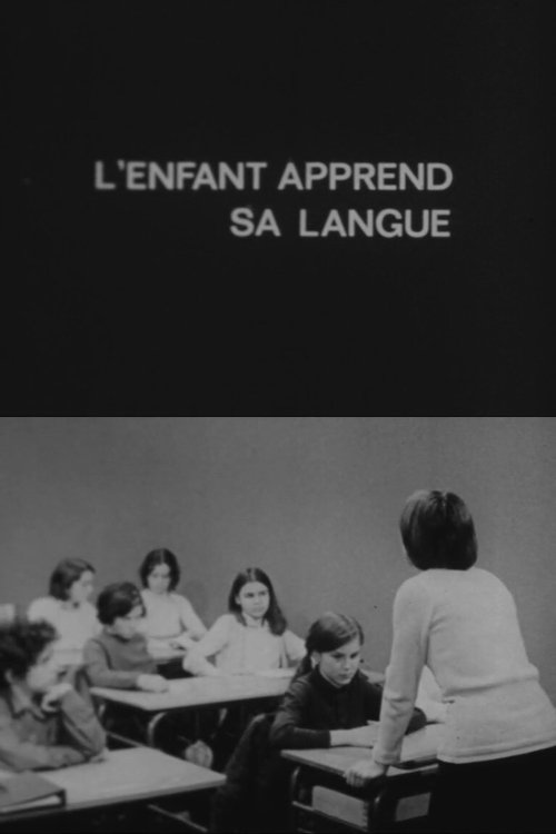 Affiche L'Enfant apprend sa langue