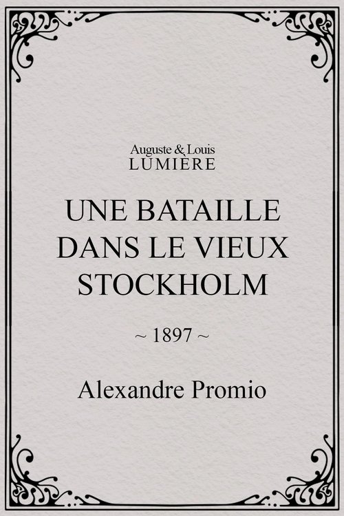 Affiche Une bataille dans le vieux Stockholm