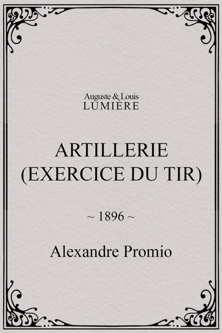 Affiche Artillerie (exercice du tir)