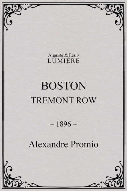 Affiche Boston, Tremont row