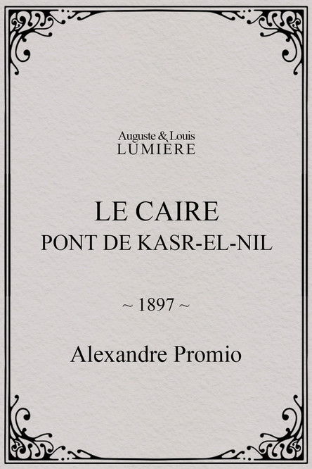 Affiche Le Caire, pont de Kasr-el-Nil
