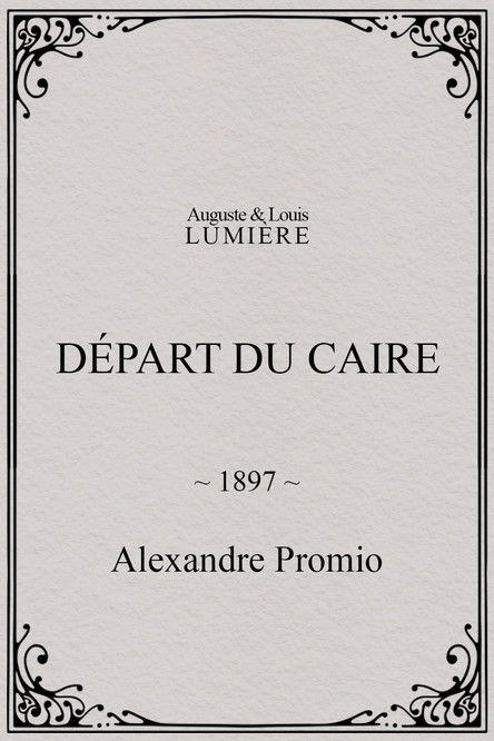 Affiche Départ du Caire