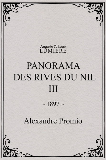 Affiche Panorama des rives du Nil, [III]