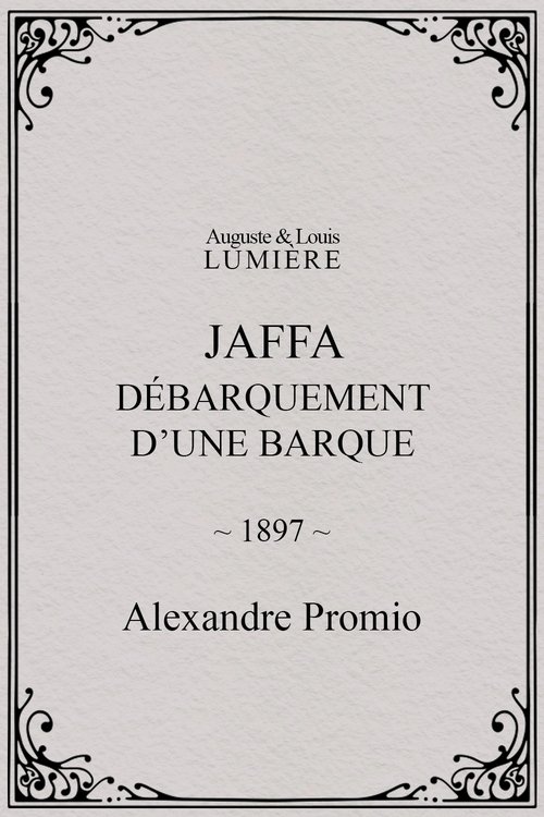Affiche Jaffa : débarquement d’une barque