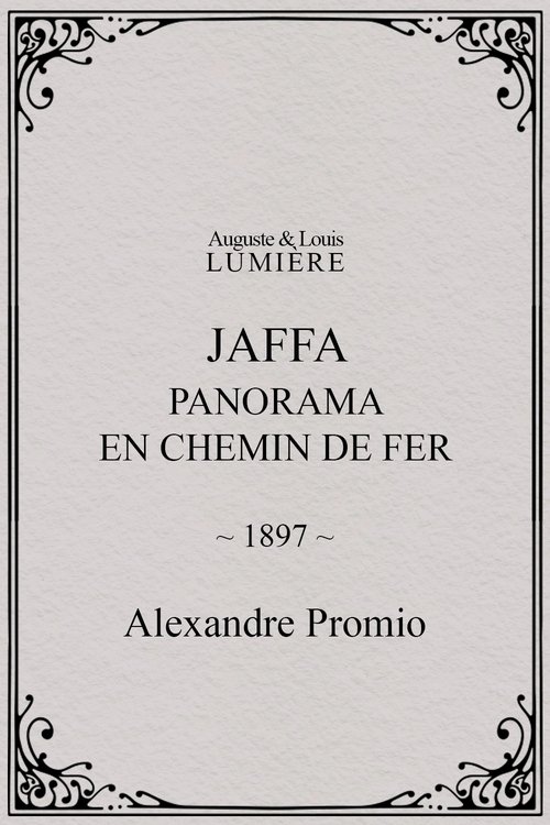 Affiche Jaffa : panorama en chemin de fer