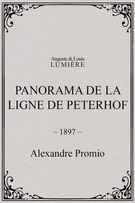 Affiche Panorama de la ligne de Peterhof