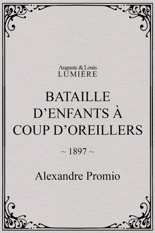 Affiche Bataille d’enfants à coup d’oreillers