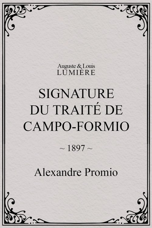 Affiche Signature du traité de Campo-Formio
