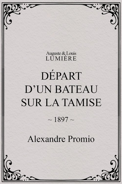 Affiche Départ d’un bateau sur la Tamise