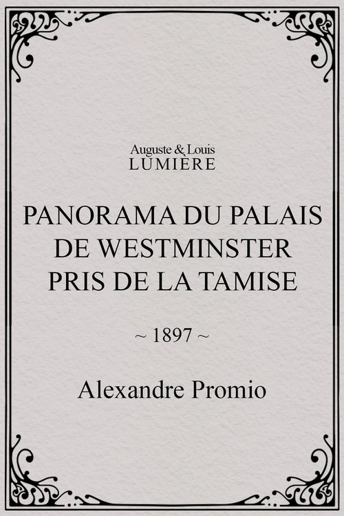 Affiche Panorama du palais de Westminster pris de la Tamise