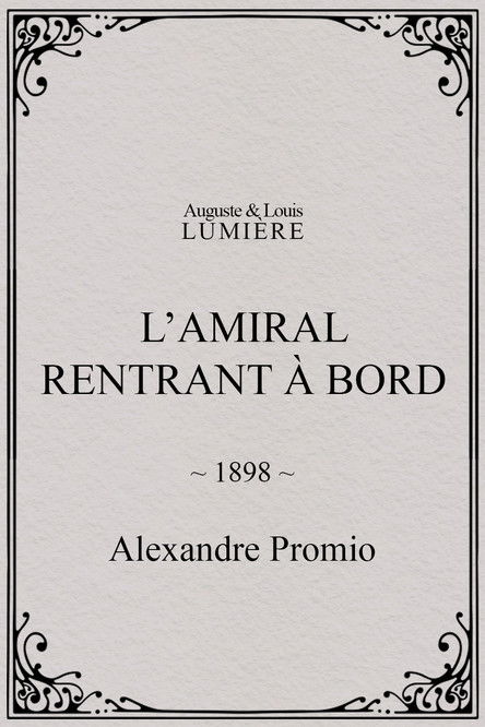 Affiche L’amiral rentrant à bord