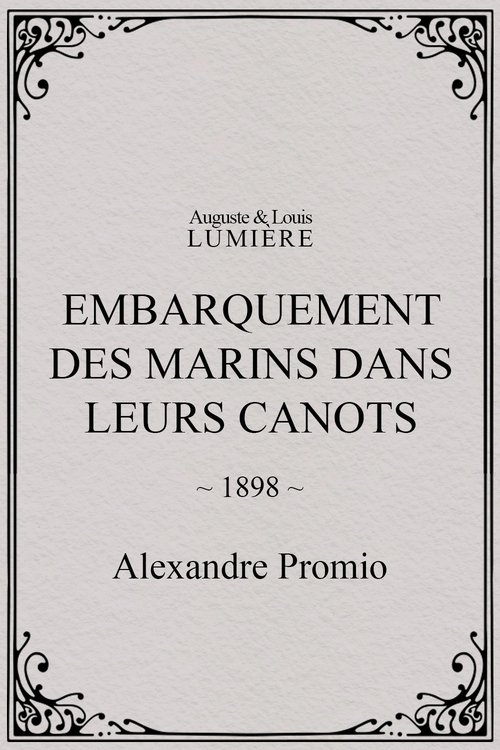 Affiche Embarquement des marins dans leurs canots