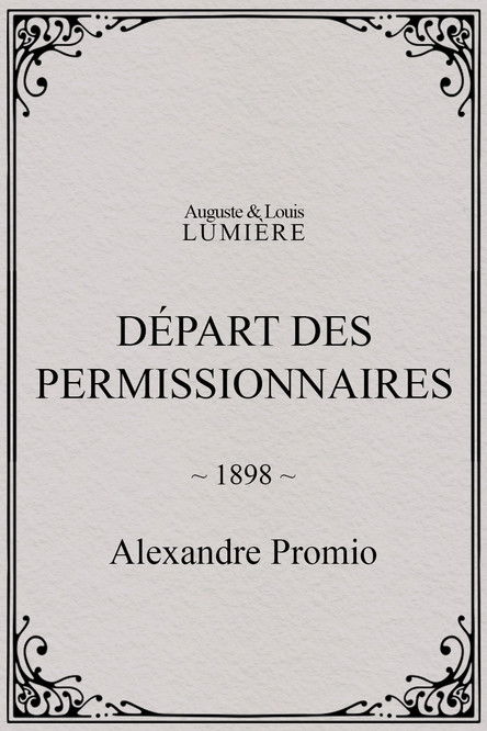 Affiche Départ des permissionnaires