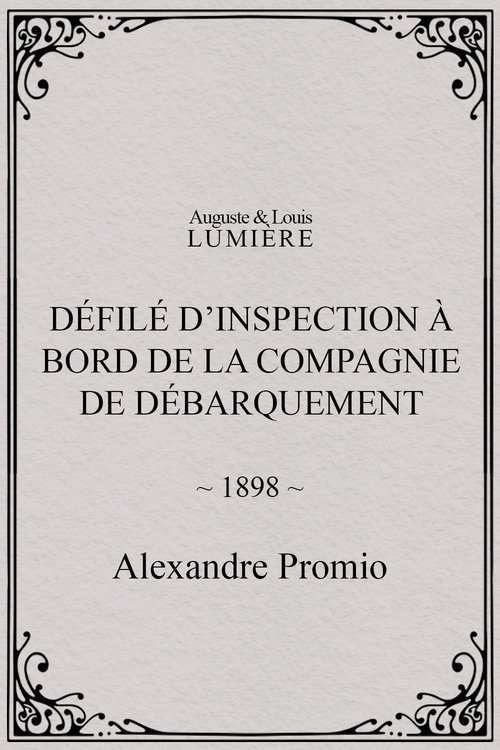 Affiche Défilé d’inspection à bord de la compagnie de débarquement