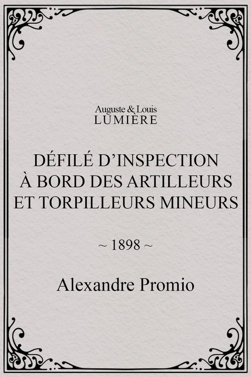 Affiche Défilé d’inspection à bord des artilleurs et torpilleurs mineurs